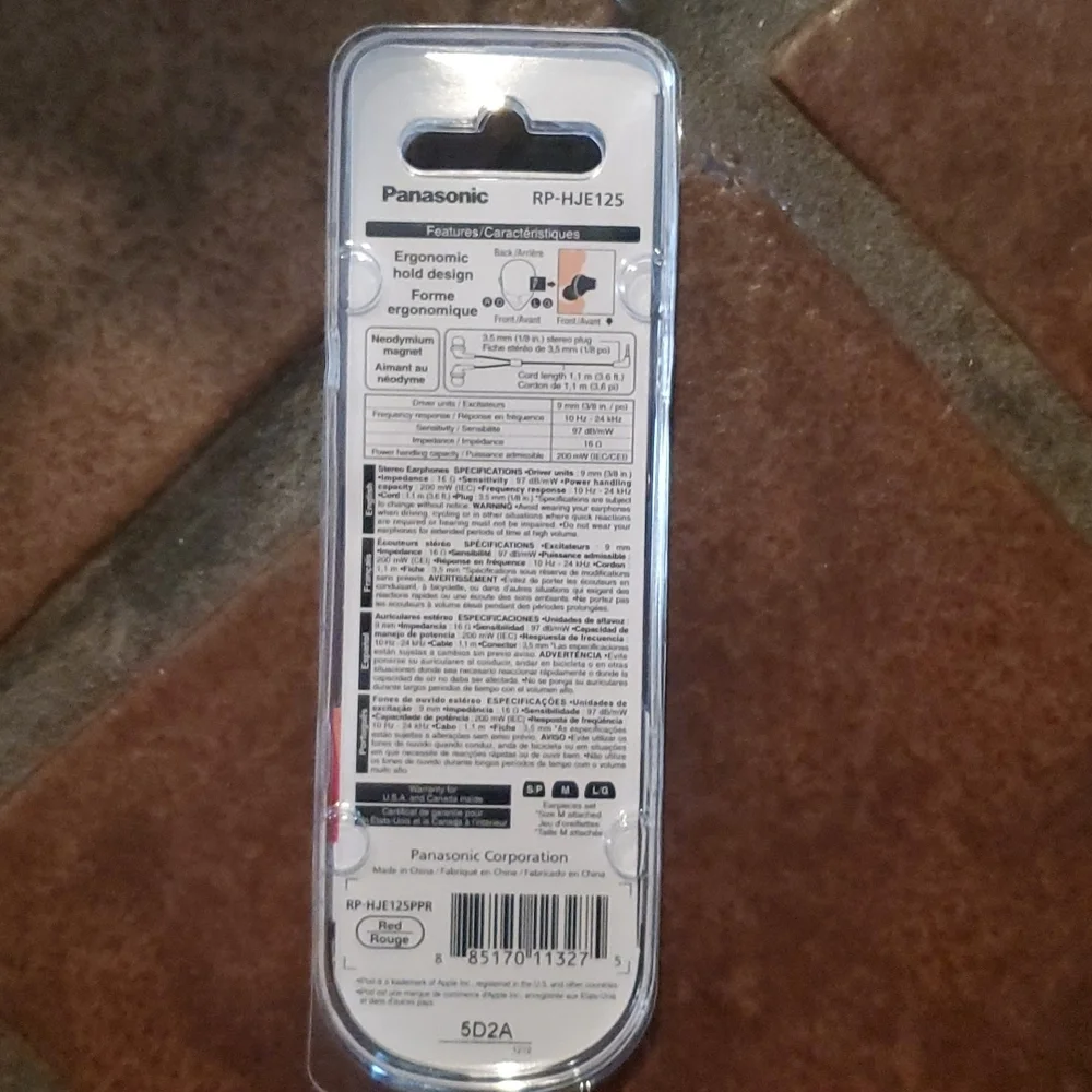 Panasonic ergofit headphones - Picture 2 of 2